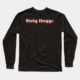 retro vintage Ricky Skaggs Long Sleeve T-Shirt